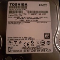 Продавам хард диск 3.5.toshiba 1TB., снимка 1 - Твърди дискове - 35766909
