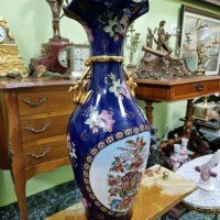 Уникална голяма много красива китайска порцеланова ваза Satsuma , снимка 2 - Декорация за дома - 44506524