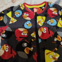 Нова цяла памучна пижама с Angry birds , снимка 2 - Детски пижами - 41838746