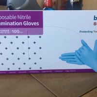 Нитрилни ръкавици BlueSail Blue Powder-Free Nitrile Disposable Gloves, снимка 2 - Медицински консумативи - 35758933