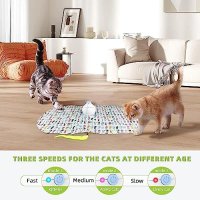 Нова 3 в 1 Интерактивна играчка за котки Електронна с перо игра домашен любимец, снимка 6 - За котки - 42108145
