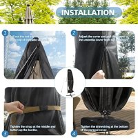 Ново Покритие за чадър анти-UV водоустойчиво ветроустойчиво Покривало, снимка 6 - Други стоки за дома - 41332742