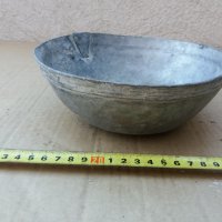 кована медна калайдисана възрожденска купа , снимка 1 - Антикварни и старинни предмети - 35907086