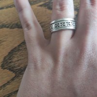 Сребърен пръстен халка (100), снимка 2 - Пръстени - 39715716