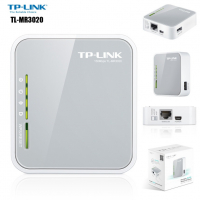 Рутер безжичен  Router TP-Link TL-MR3020 Wi-Fi N 3G / 4G 150Mbps компактен преносим рутер, снимка 3 - Рутери - 36268087