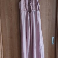 H&M - дълга розова рокля, снимка 6 - Рокли - 41669293