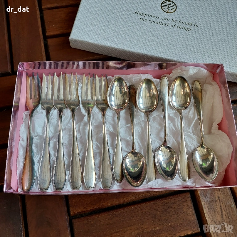 Комплект посребрени прибори, снимка 1