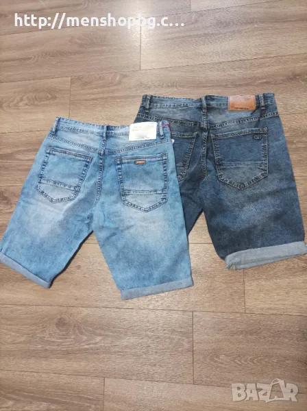 Дънкови къси панталони - бермуди код 77, снимка 1