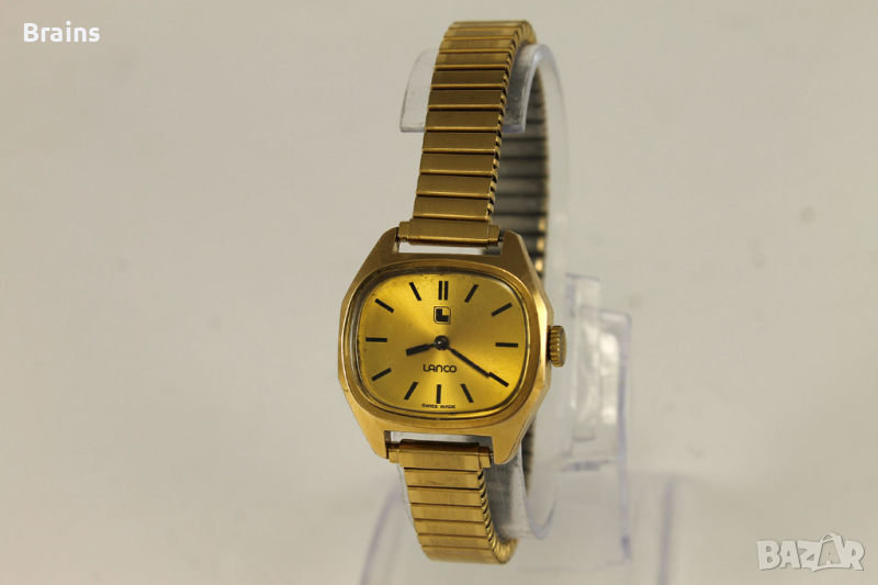 1960's Швейцарски Дамски Позлатен Часовник LANCO, снимка 1