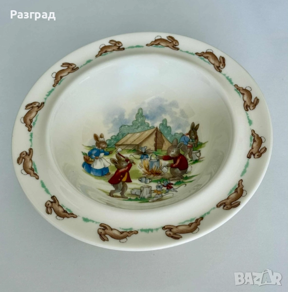 Детска чиния Royal Doulton Bunnykins, снимка 1