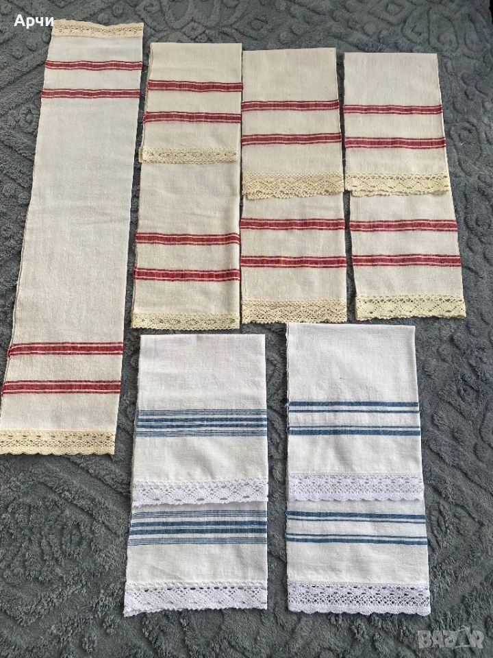 Кенарени месали от ръчно тъкани памучни платове, снимка 1