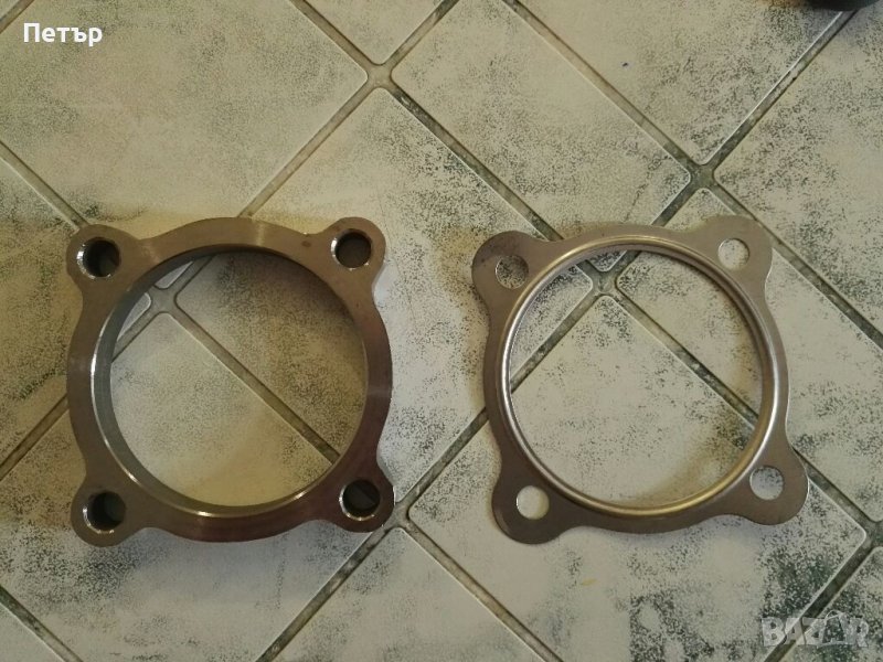 Даунпайп фланец, за турбо, ГТ30, GT30, GT35, GT3076, GT3582, неръждавейка, нов, снимка 1