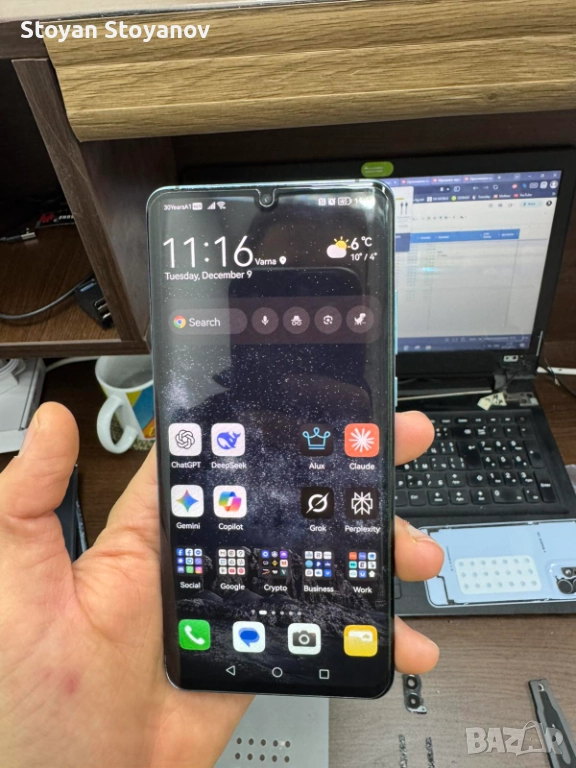 Huawei P30 Pro - Оригинален Дисплей с Рамка + Оригинална Батерия, снимка 1