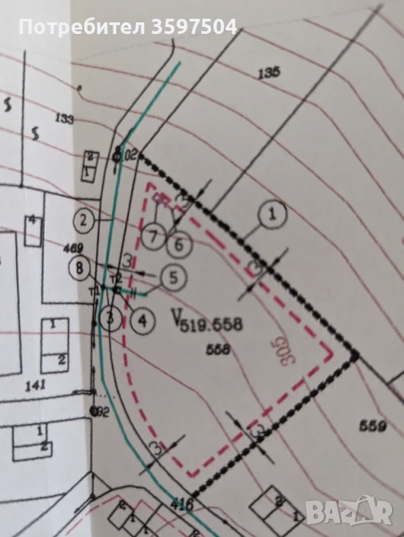 Парцел в регулация град Ловеч, в.з. Липака .1650 м2 . вода., снимка 1