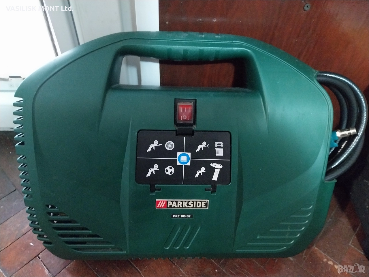 Компресор за въздух Парксайд PZK 180 B2, снимка 1