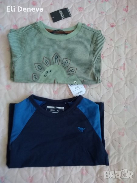 2 броя бебешки блузки за момче Next /George, снимка 1