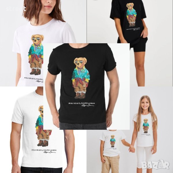  Polo bear t shirt for family 👪 дамски мъжки и детски тениски , снимка 1