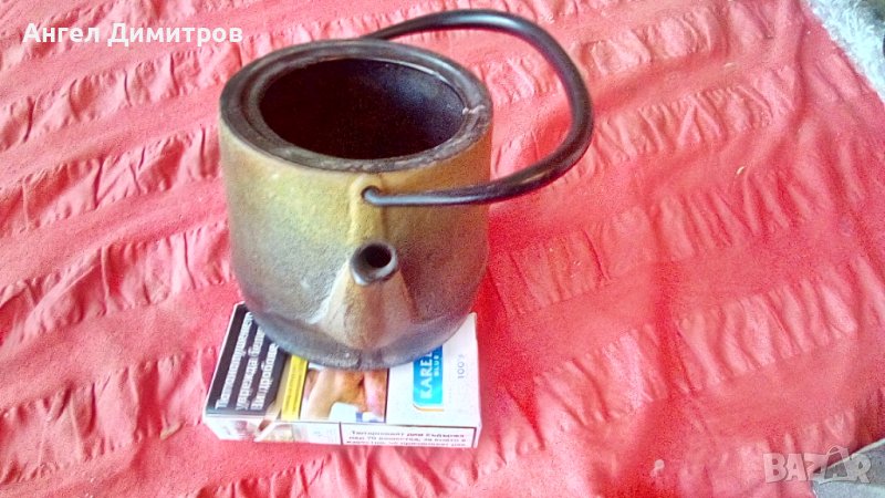 Стар масивен чугунен маркиран чайник , снимка 1