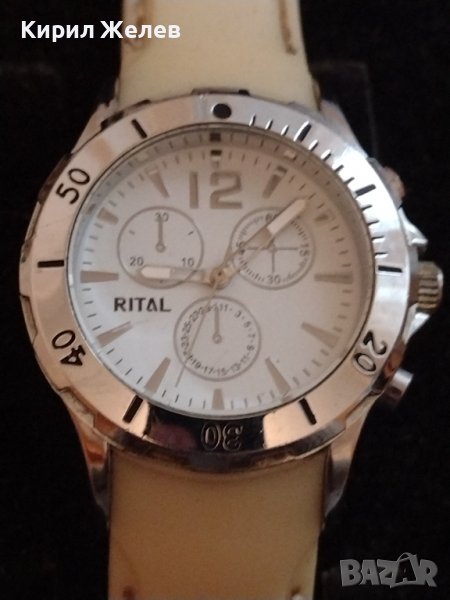 ДАМСКИ ЧАСОВНИК RITAL QUARTZ WATER RESISTANT МНОГО КРАСИВ ФЕШЪН МОДЕЛ С СИЛИКОНОВА КАИШКА 33392, снимка 1
