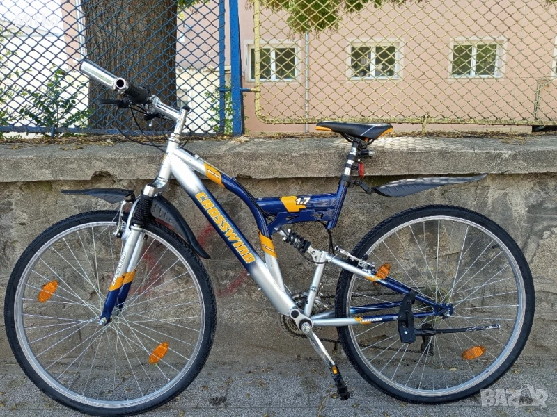 28 цола алуминиев велосипед с 21 скорости усилени капли амортисьори предни и задни в перфектно , снимка 1
