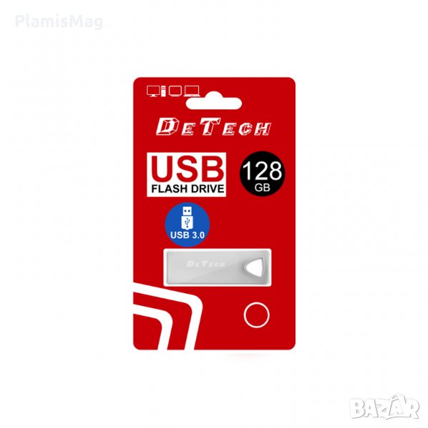 USB Флаш памет DeTech, 128GB, USB 3.0 , снимка 1