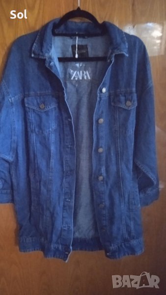 Zara ново дънково дълго яке, снимка 1