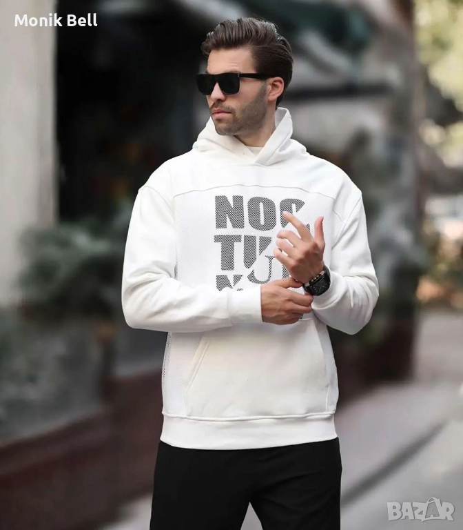 Мъжки Суитшърт - Noctural White, снимка 1