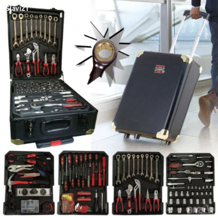 Куфар с иструменти KRAFTROYAL B-449-KR, снимка 1