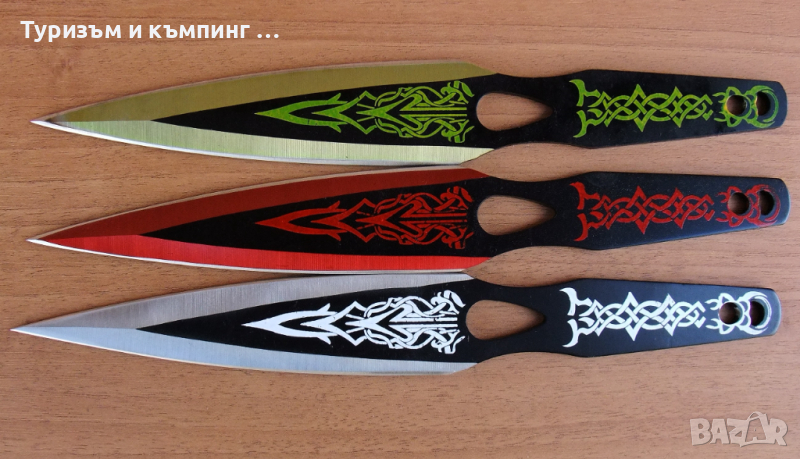 Ножове за хвърляне / цветни /, снимка 1