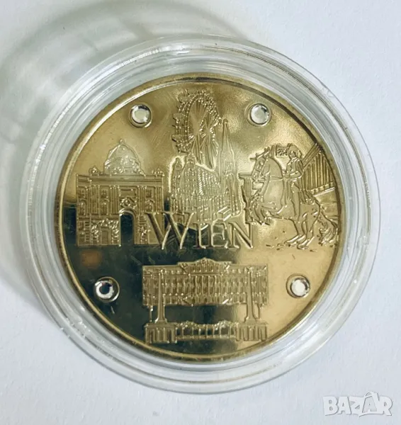 Монета - Austrian Heritage - Wien, Виена, с камъни Сваровски, снимка 1