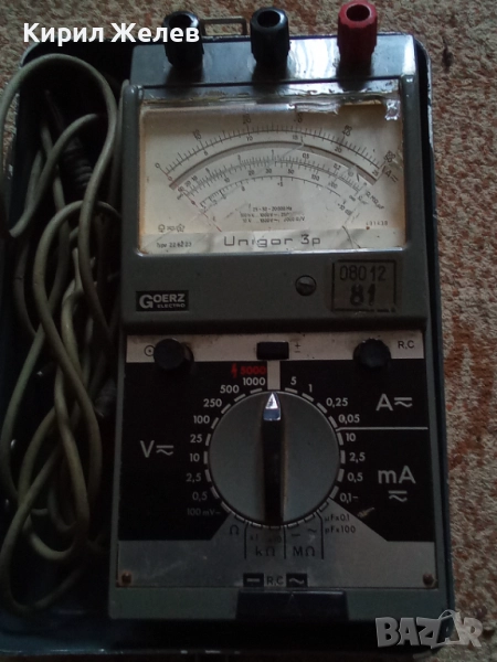 Мултицет GOERZ ELEKTRO стар рядък модел уникат за КОЛЕКЦИОНЕРИ 51665, снимка 1