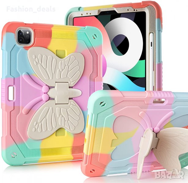 Нов Защитен Удароустойчив калъф за деца за таблет iPad Пеперуда Айпад, снимка 1