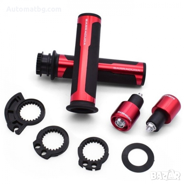 Комплект дръжки за мотоциклет Automat, Ръкохватки за мотор, АТВ, Червени, снимка 1