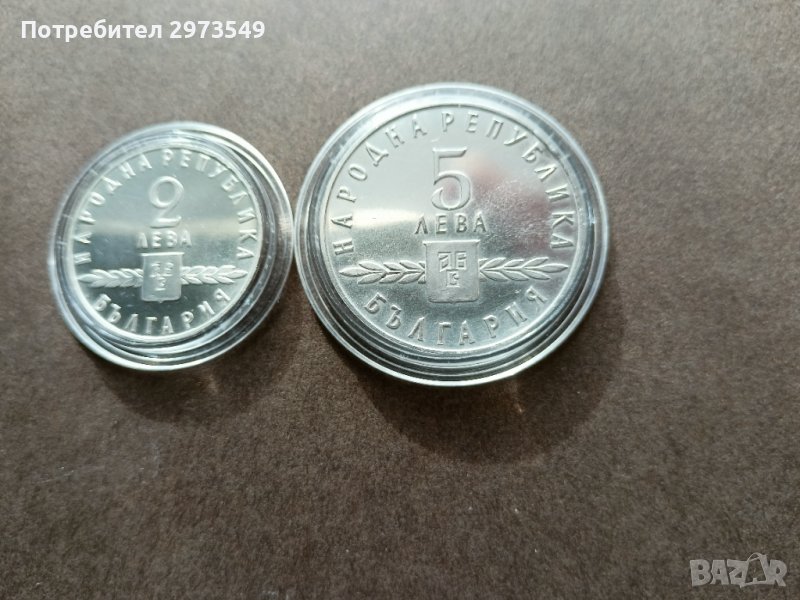 2 и 5 лева 1963, снимка 1