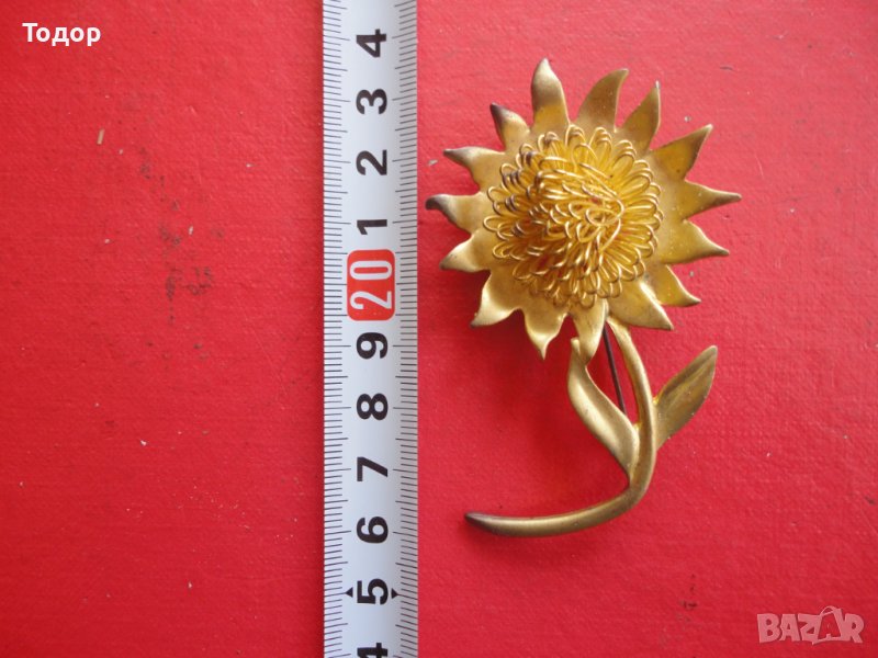 Позлатена брошка 2, снимка 1