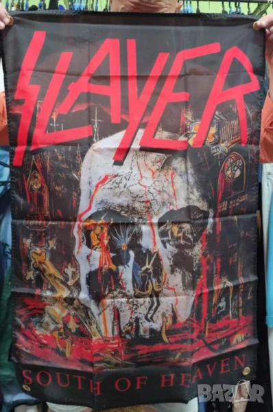 SLAYER-South Of Heaven Flag, снимка 1