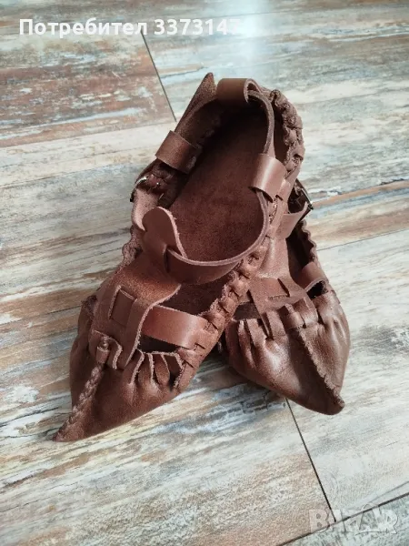 сувенирни цървули/опинци изработени от естествена кожа, снимка 1