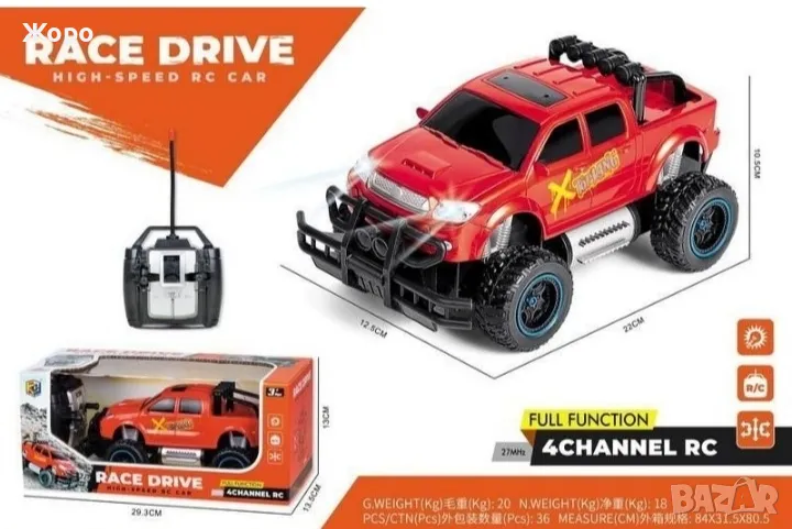 ВИСОКОПРОХОДИМА СЪСТЕЗАТЕЛНА КОЛА X-TOPKING С ДИСТАНЦИОННО УПРАВЛЕНИЕ КН2796, снимка 1