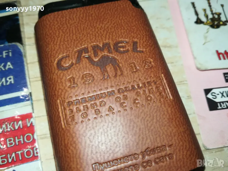 CAMEL-ЗАПАЛКА С КАФЯВА КОЖА 0112241215, снимка 1