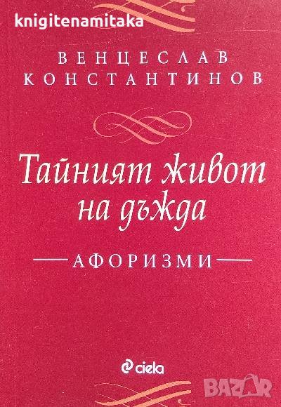 Тайният живот на дъжда - Венцеслав Константинов, снимка 1