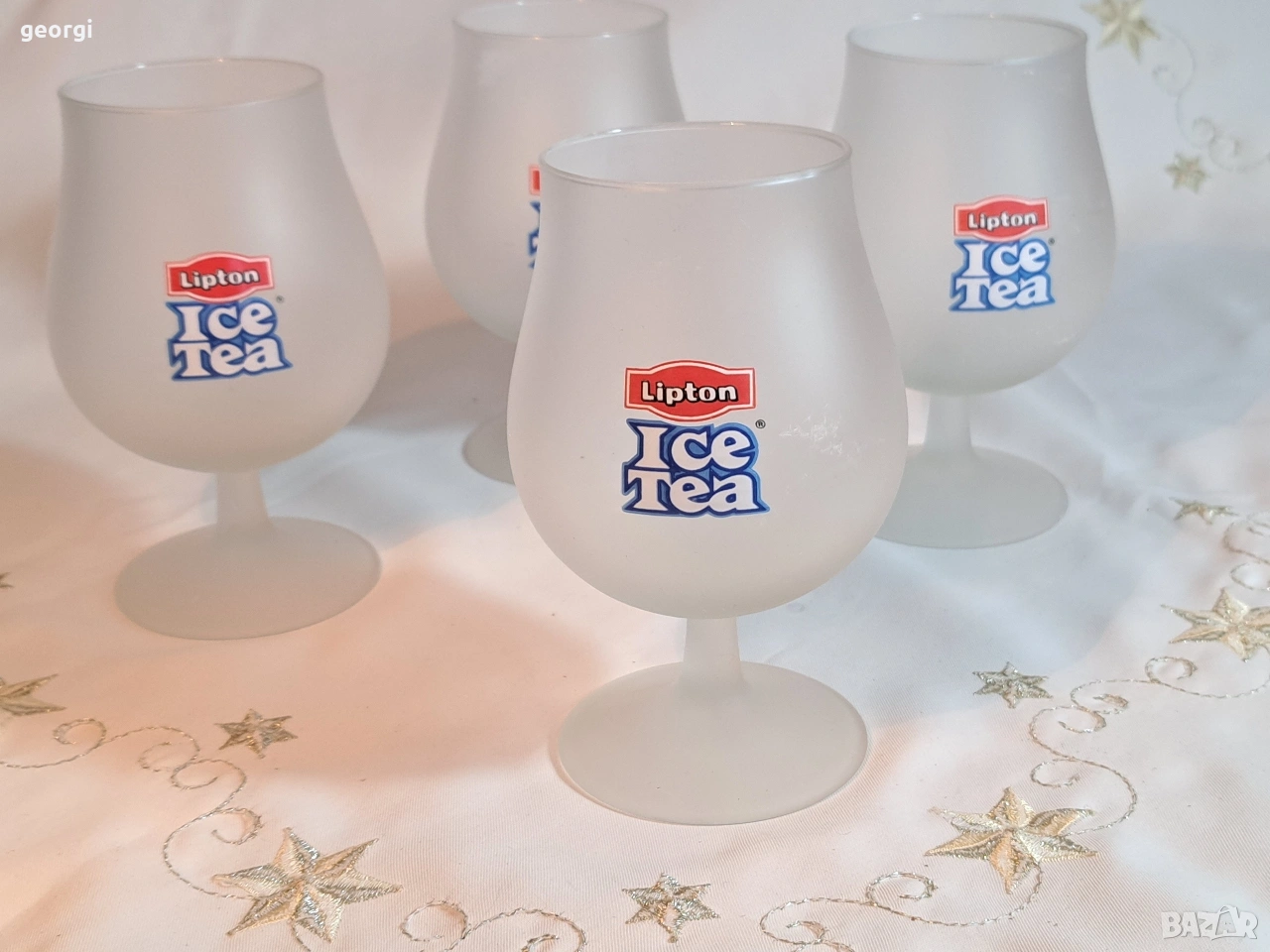 4 чаши за студен чай Ice tea Lipton 32/2, снимка 1