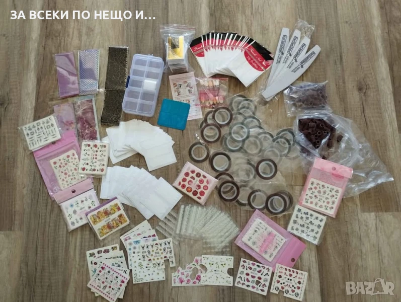 Голям сет декорация и материали за нокти/ маникюр, снимка 1
