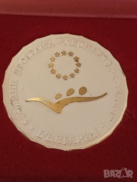 Плакет Пет години програма Леонардо да Винчи. , снимка 1