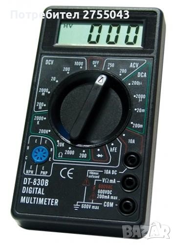 Цифров Мултиметър DT830B, снимка 1