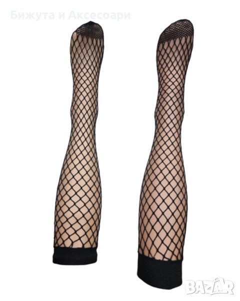 3/4 дамски чорапи едра мрежа, снимка 1