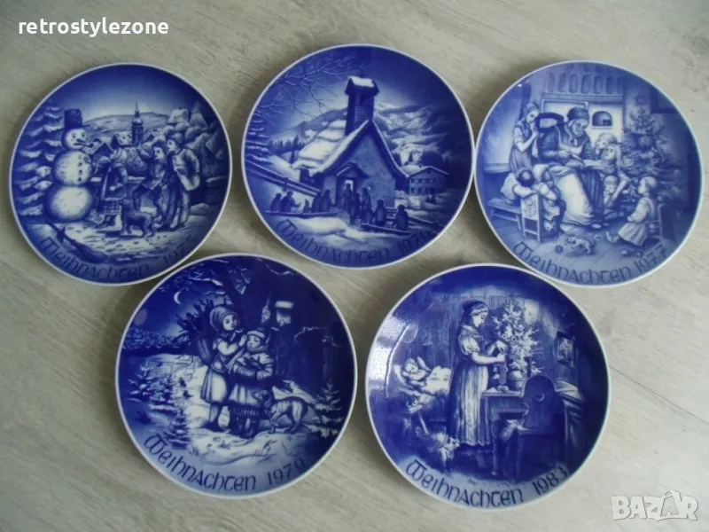 № 7912 стари порцеланови чинии / пана   - лот 5 броя, снимка 1