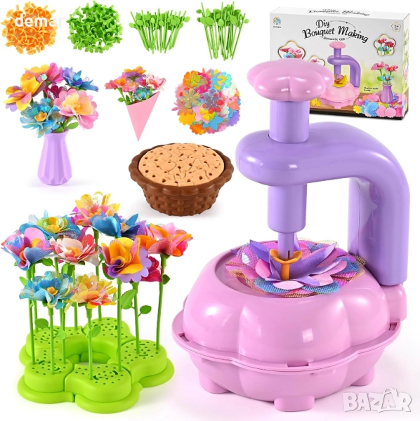 BlueSwan Направи си сам букети от плат с цветя за деца 4-12 години, снимка 1