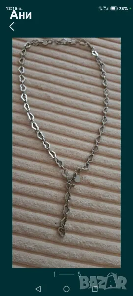 стоманено италианско колие, снимка 1