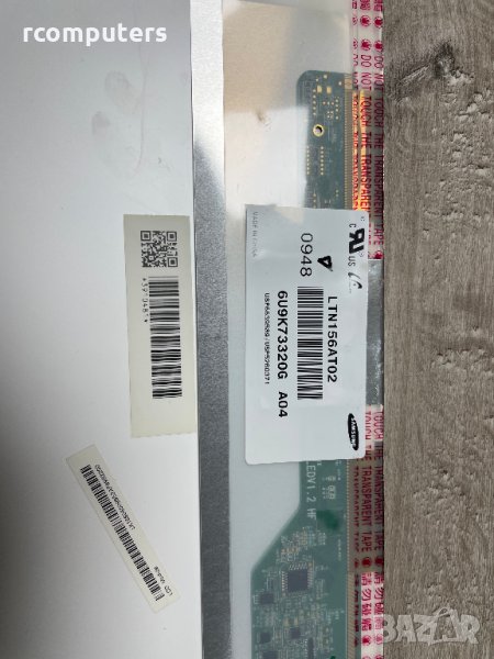 Дисплей LTN156AT02 Матрица 15.6", Samsung, Glossy, снимка 1