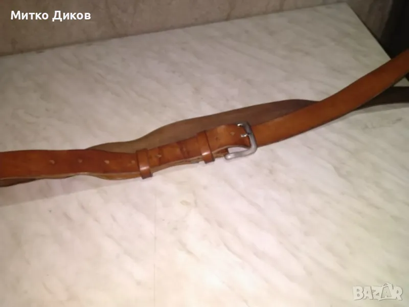 Колан естествена кожа 37мм на 185 см супер дълъг за по-пълни хора, снимка 1